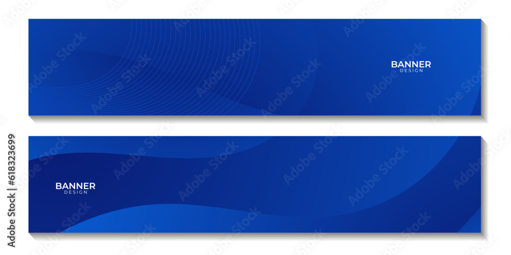 abstract dark blue wave banners background abstract dark blue wave banners background