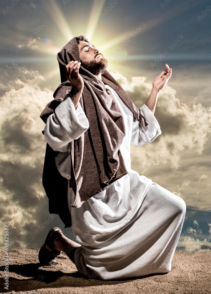 Fototapeta premium Jesuschrist praying