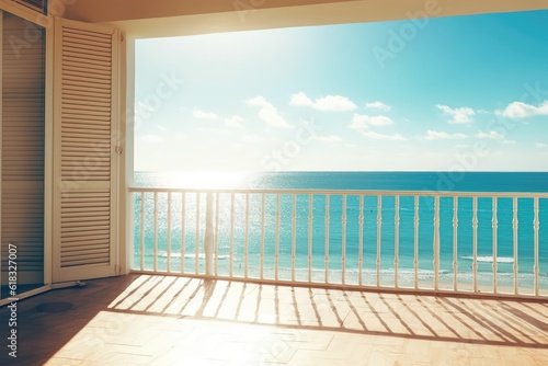 photo of hotel balcony with beach view Photography © NikahGeh