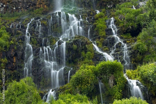 Cascading falls in southern Idaho.