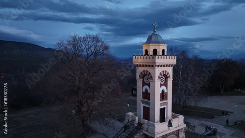 The Famous Monument On The Chegar Hill Near Nis, Serbia, Aerial View photo