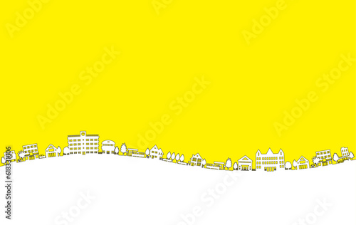 街並みを影で表現したベクターイラスト