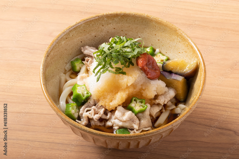 梅おろし豚しゃぶ冷やしうどん