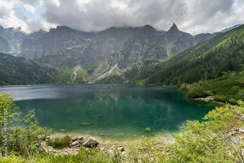 Morskie Oko the second largest lake in the Tatra Mountains, Poland