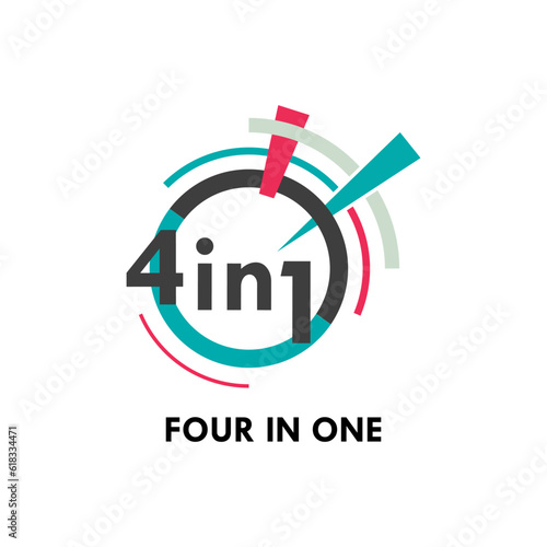 buy 4 get 1 design template illustration