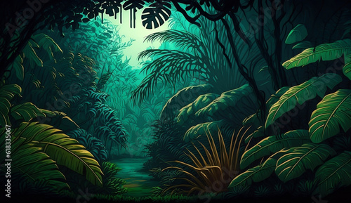 jungle art generated with Ai generator