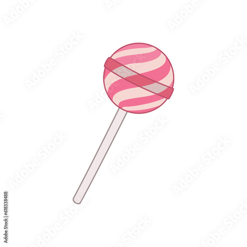 Isolated colored lollipop candy icon Vector