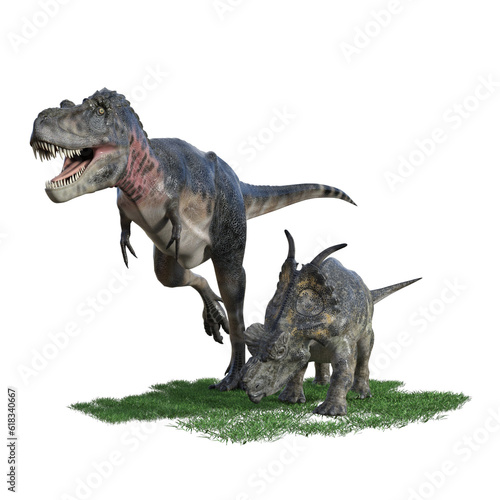 Dinosaur creature isolated 3d