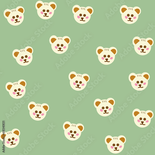 Green bear background 