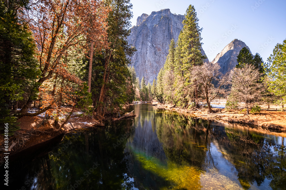 Yosemite National Park with water reflections
