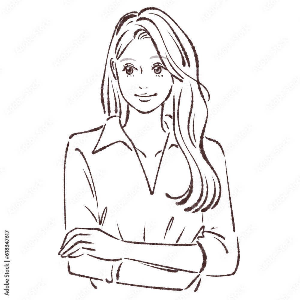 女性のイラスト素材 女性のイラスト素材