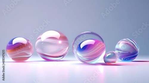 Glass spheres, generative AI © progressman