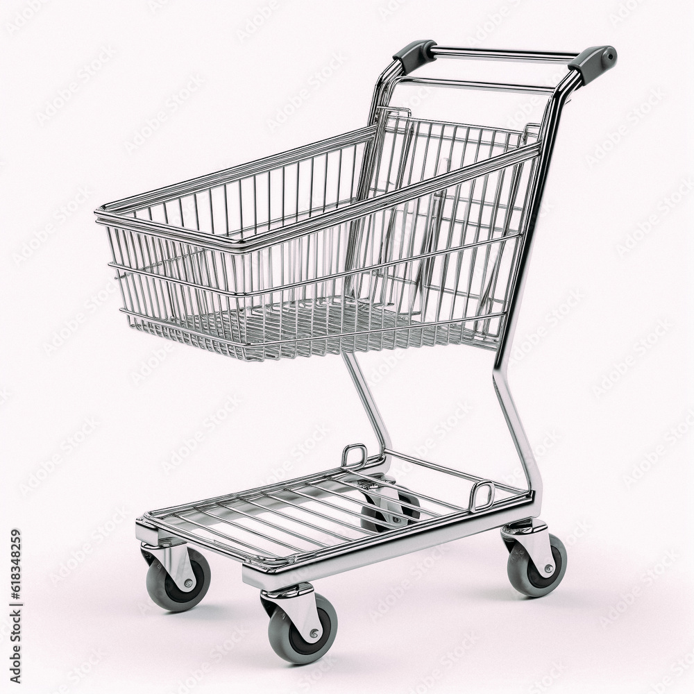 shopping cart isolated on white shopping cart isolated on white