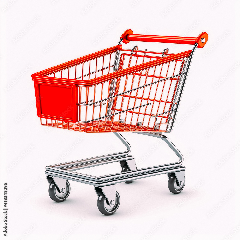 shopping cart isolated on white shopping cart isolated on white