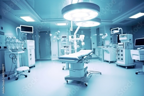 Empty Operating theater close up photography