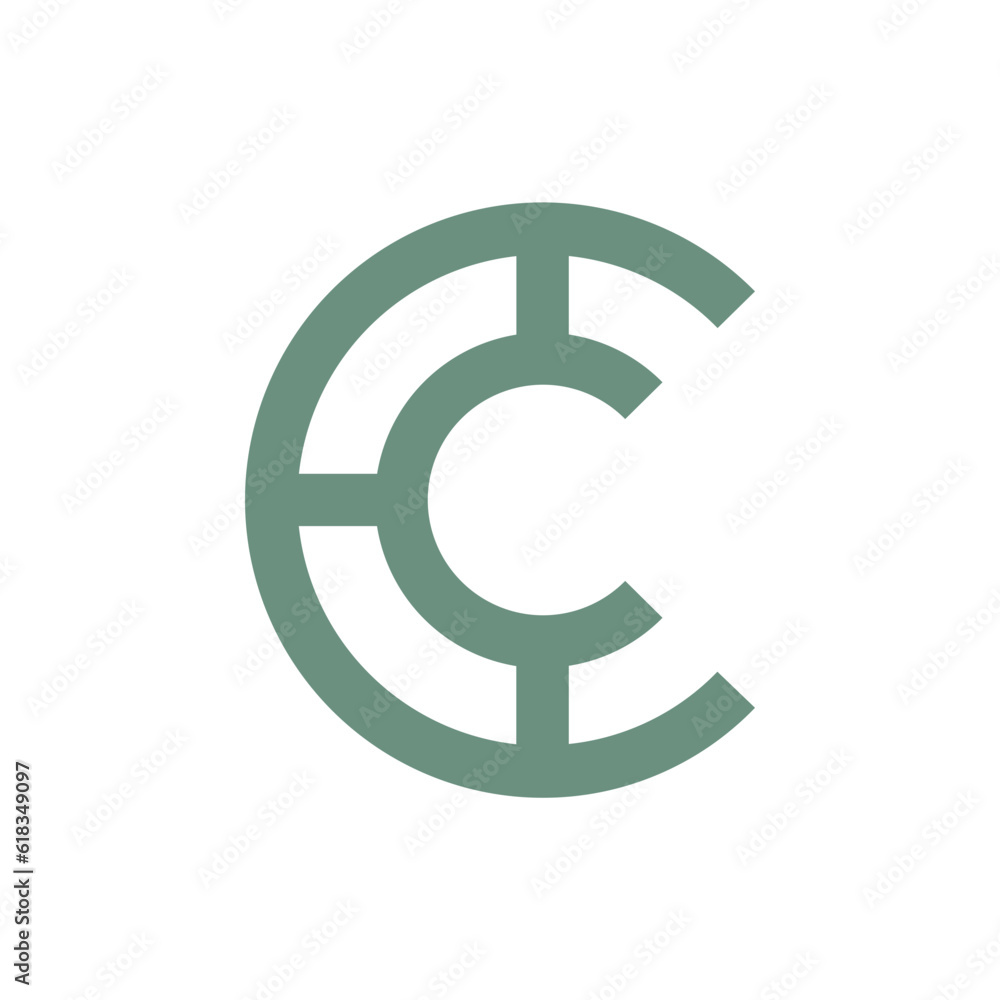 Monogram design vector logo. Monogram initial letter mark C logo design Monogram design vector logo. Monogram initial letter mark C logo design