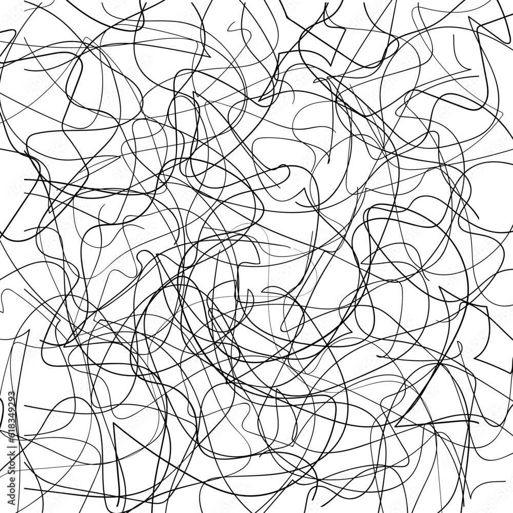 Obraz premium seamless pattern with spider web or long hairs