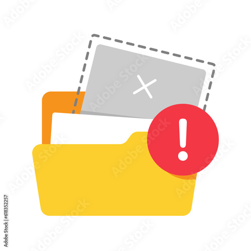 incomplete documents or data concept illustration flat design vector eps10. simple and modern graphic element for landing page ui, infographic, icon, pop up message information