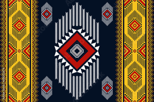 Aztec Navajo stripes pattern. Vector ethnic Apache Indian geometric shape seamless pattern. Southwest ethnic pattern use for textile, carpet, rug, cushion, wallpaper or other home decoration elements.