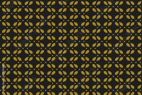 flower seamless pattern with ornament