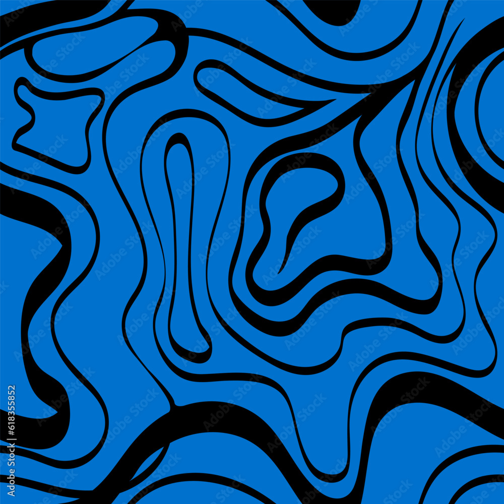 Vector black and blue irregular lines, seamless pattern. Wavy abstract background. Vector black and blue irregular lines, seamless pattern. Wavy abstract background.
