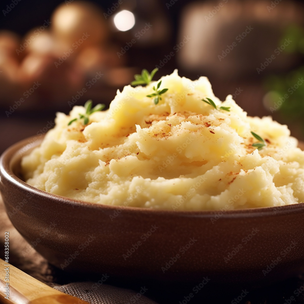 mashed potatoes in a bowl