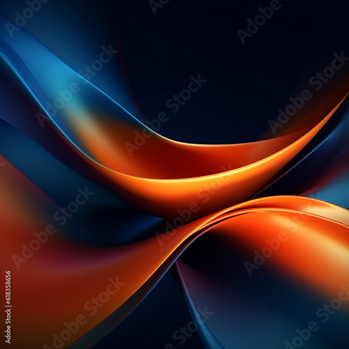 abstract blue background with waves