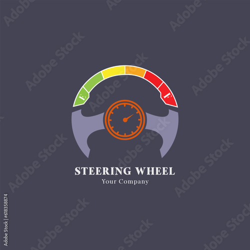Car steering wheel logo