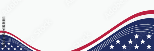 Free Download american independence day background, with decorated flag and free space for text. vector design for banner, greeting card, brochure, web, social media. - GFXLoad