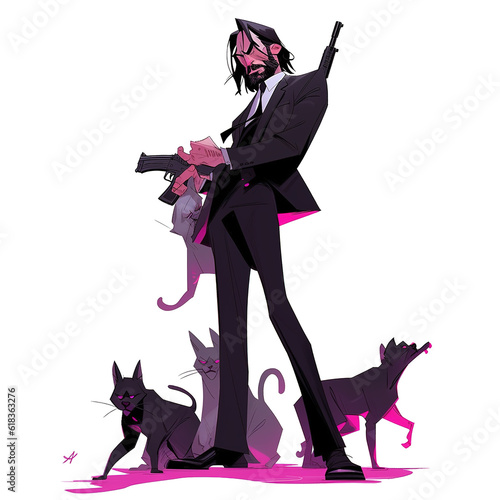 aggressive adult businessman, vector illustration