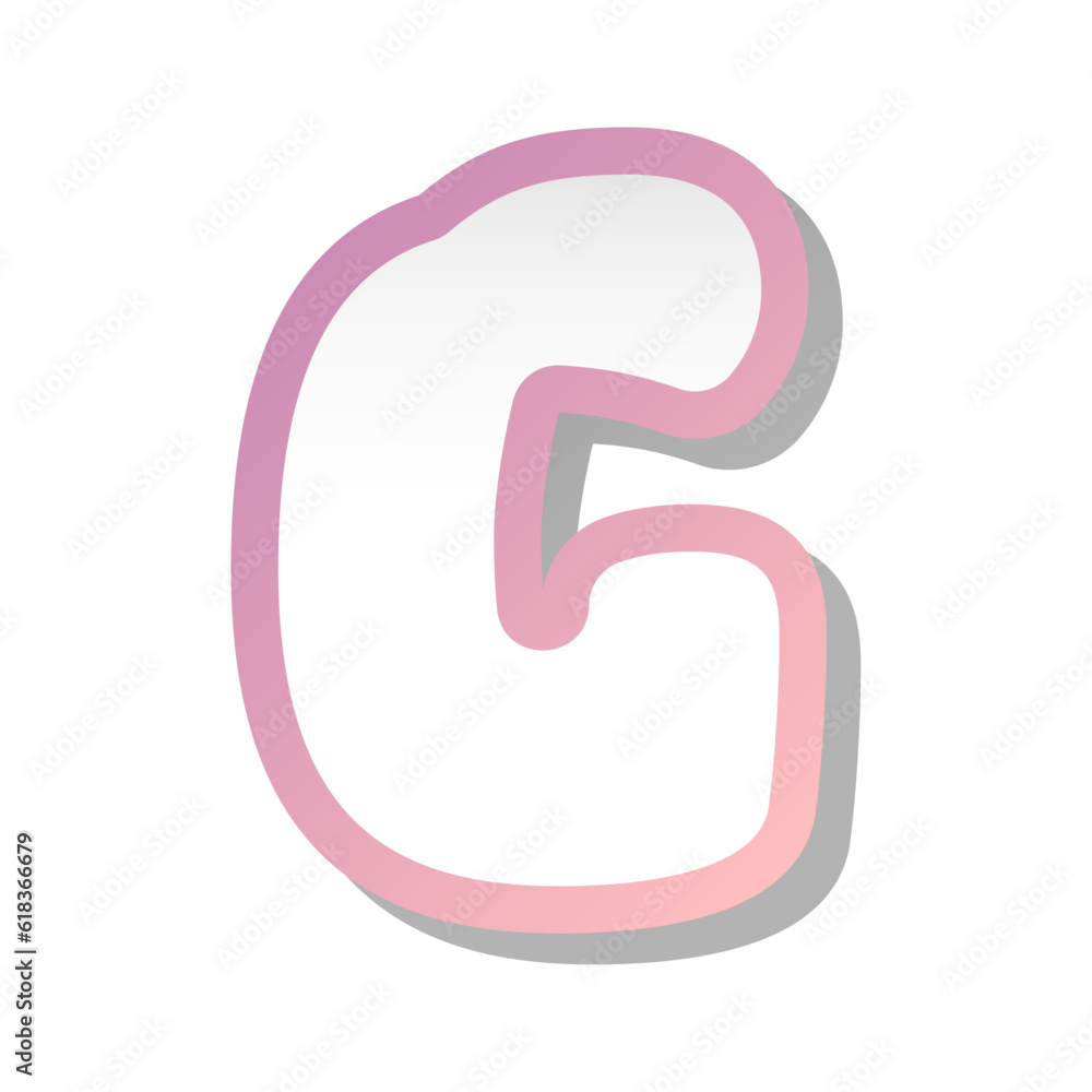 Letter G isolated on white background. Vector illustration Letter G isolated on white background. Vector illustration