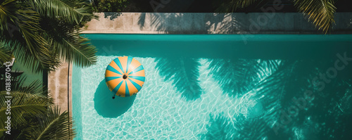 swimming pool top view 