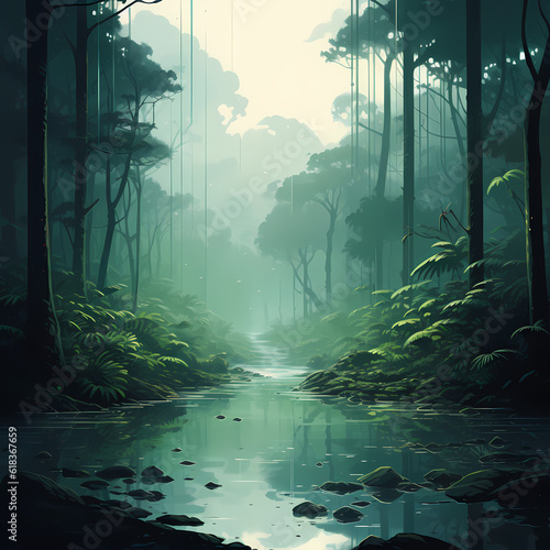 Rain Forest Landscape