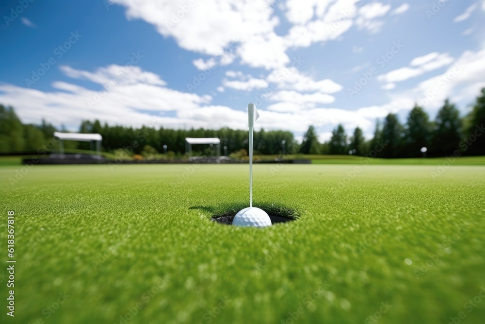 Obraz premium outdoor golf court tools and equipment photography