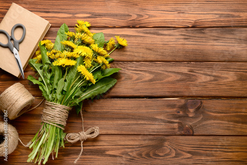 Bouquet of beautiful dandel...