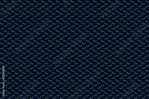 Abstract geometric seamless pattern background with mini sprout. Gray and blue leaf on dark blue background. For male masculine cloth lady dress silk scarf  scarf fabric apparel textile cover print