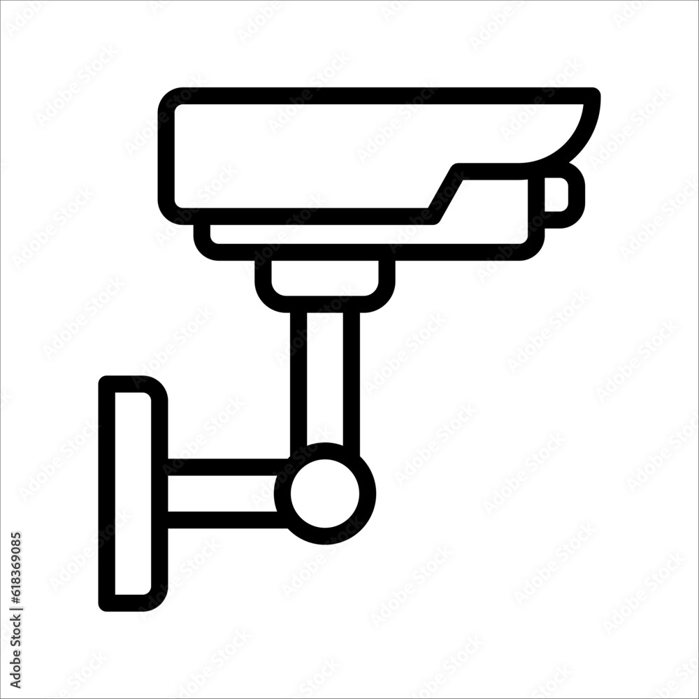 CCTV icon, Security Camera Icon Vector Template Illustration Design on white background CCTV icon, Security Camera Icon Vector Template Illustration Design on white background