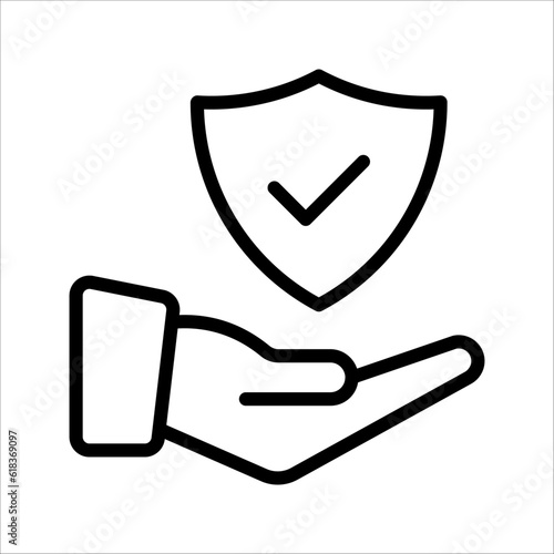 Shield icon. Security vector icon. Protection icon. Shield vector icon. Safety system. Protection activated. Active safety. vector illustration on white background