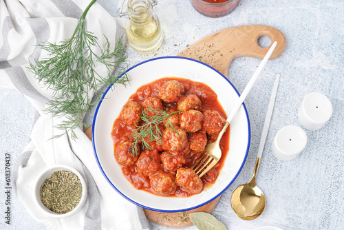 Delicious homemade meatball...