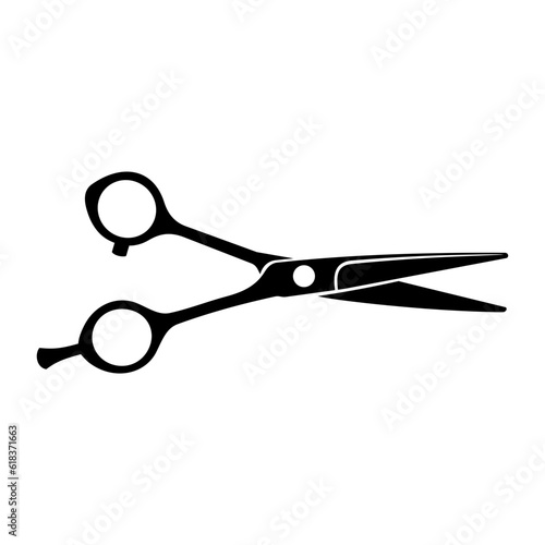 barber scissors silhouette	