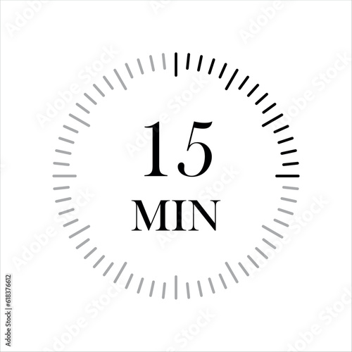 15 minute timers Clocks, Timer 15 min icon.