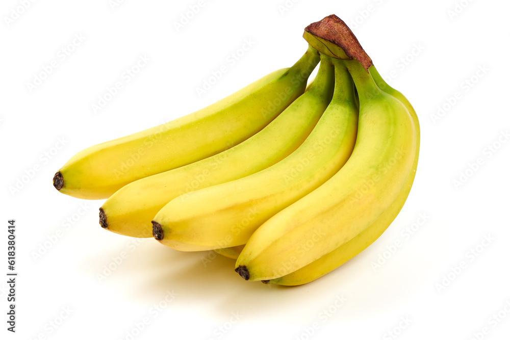Bunch of bananas, isolated on white background.