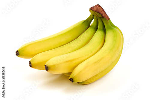 Bunch of bananas, isolated on white background.