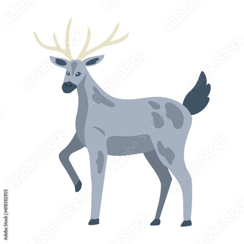 Cute deer illustration forest animal