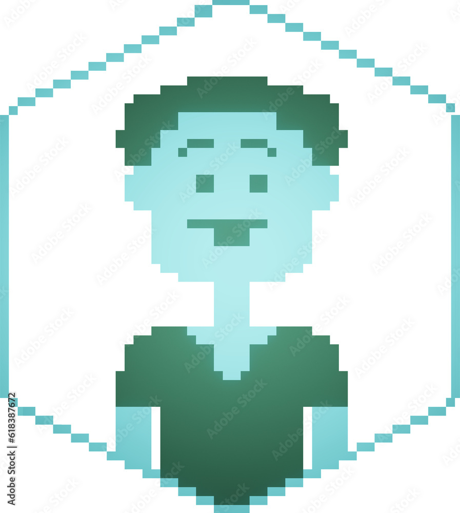 Visage in Pixels: A Biochromatic Journey of Animated Voxel Art Visage in Pixels: A Biochromatic Journey of Animated Voxel Art