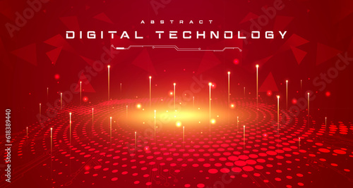 Digital technology global speed internet network connection red background, cyber information, abstract map connect communication, innovation metaverse futuristic tech, Ai big data, illustration 3d