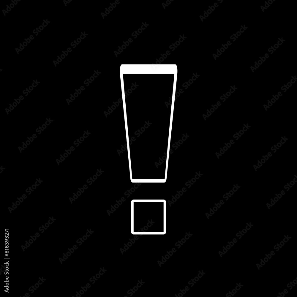 exclamation mark on black exclamation mark on black