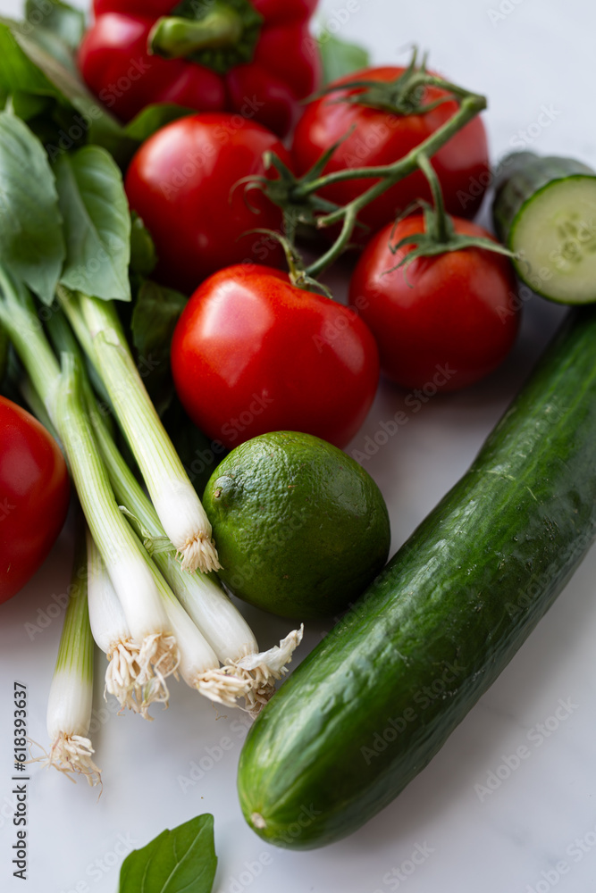 Fresh Vegtables on white background Fresh Vegtables on white background