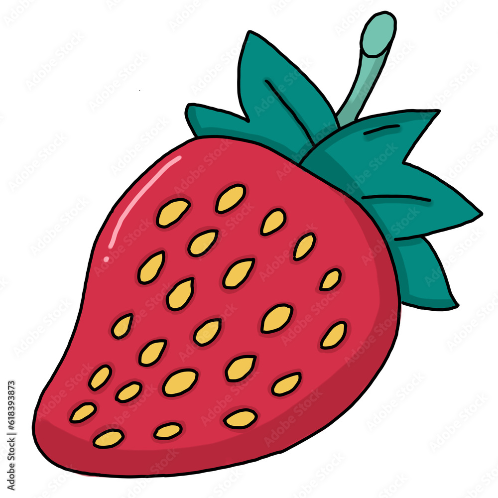 illustration of a strawberry illustration of a strawberry