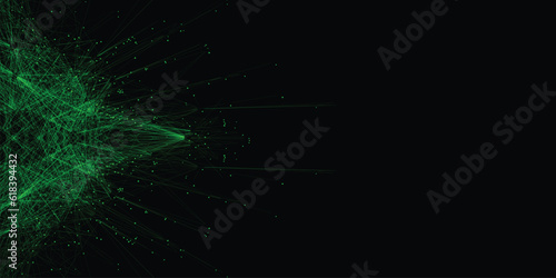 Black and green background